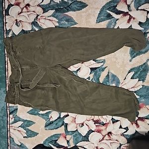 Maurice's green khaki pants with tie size 18W
